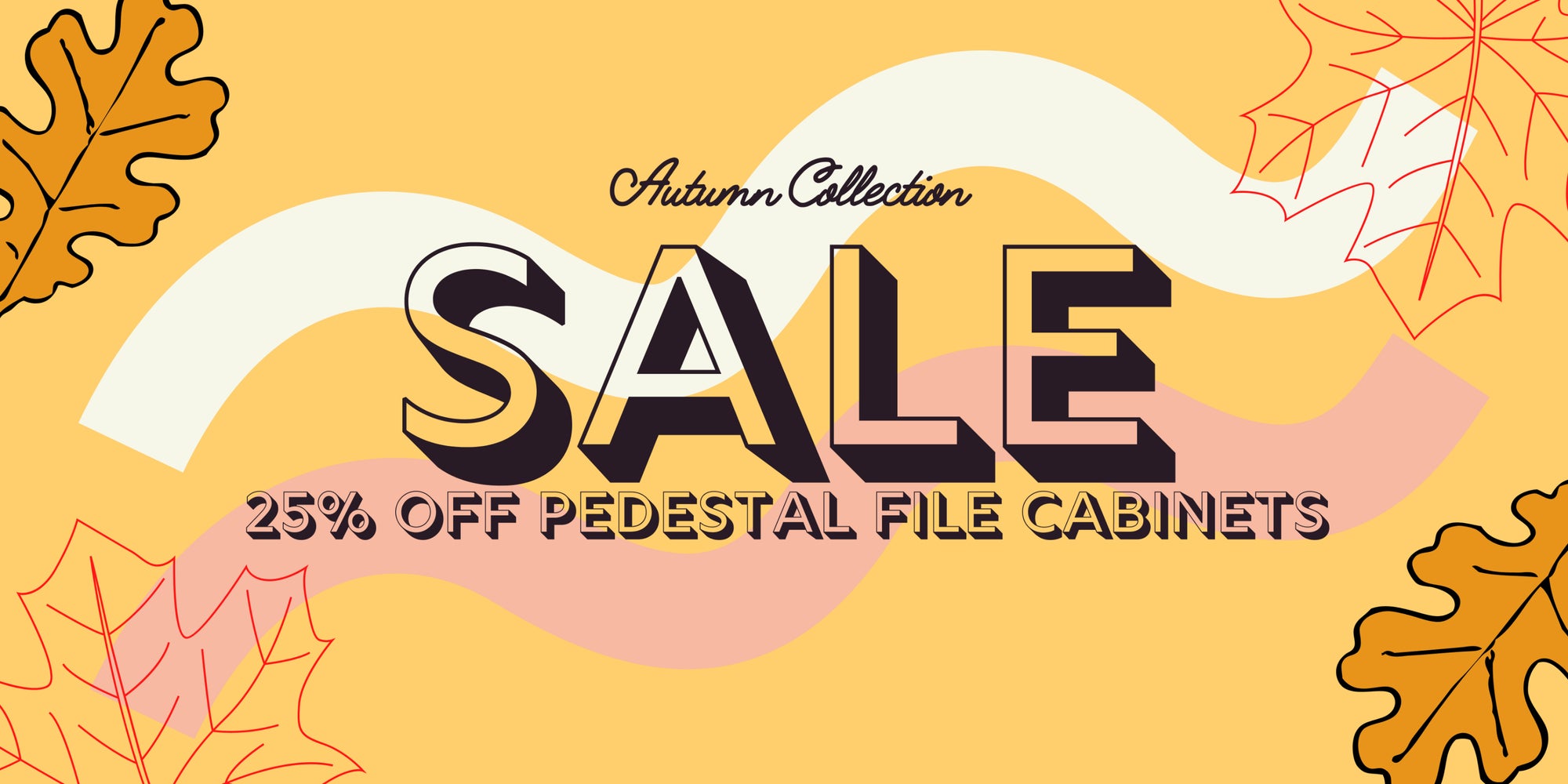 Autumn Sale - Used Pedestal File Cabinets - 25% off!