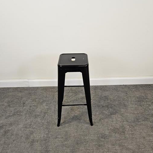 Pre-Owned Black Metal Stool - Duckys Office Furniture