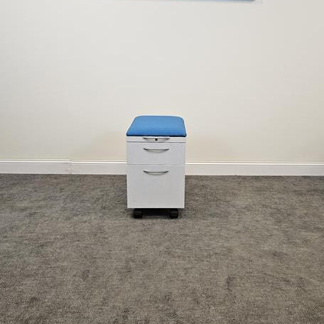 Pre-Owned Pedestal File Blue Cushion - Duckys Office Furniture
