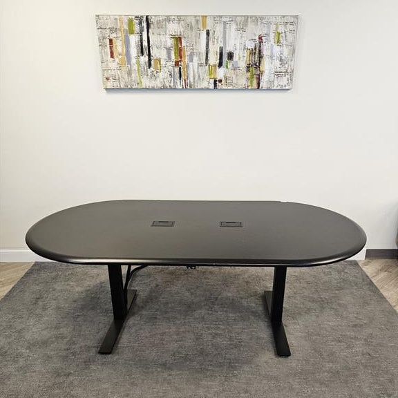 Pre-Owned Black I mover Height adjustable Conference Table - Duckys Office Furniture