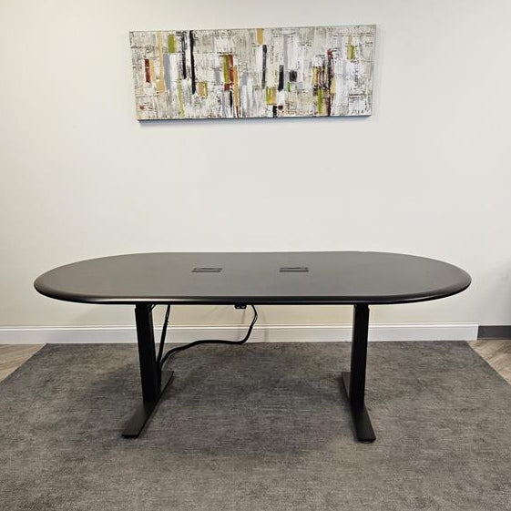 Pre-Owned Black I mover Height adjustable Conference Table - Duckys Office Furniture