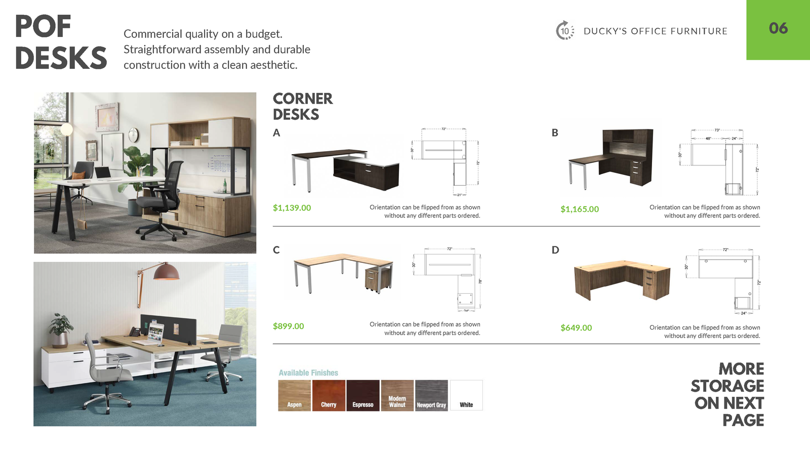 Ducky's used office deals furniture