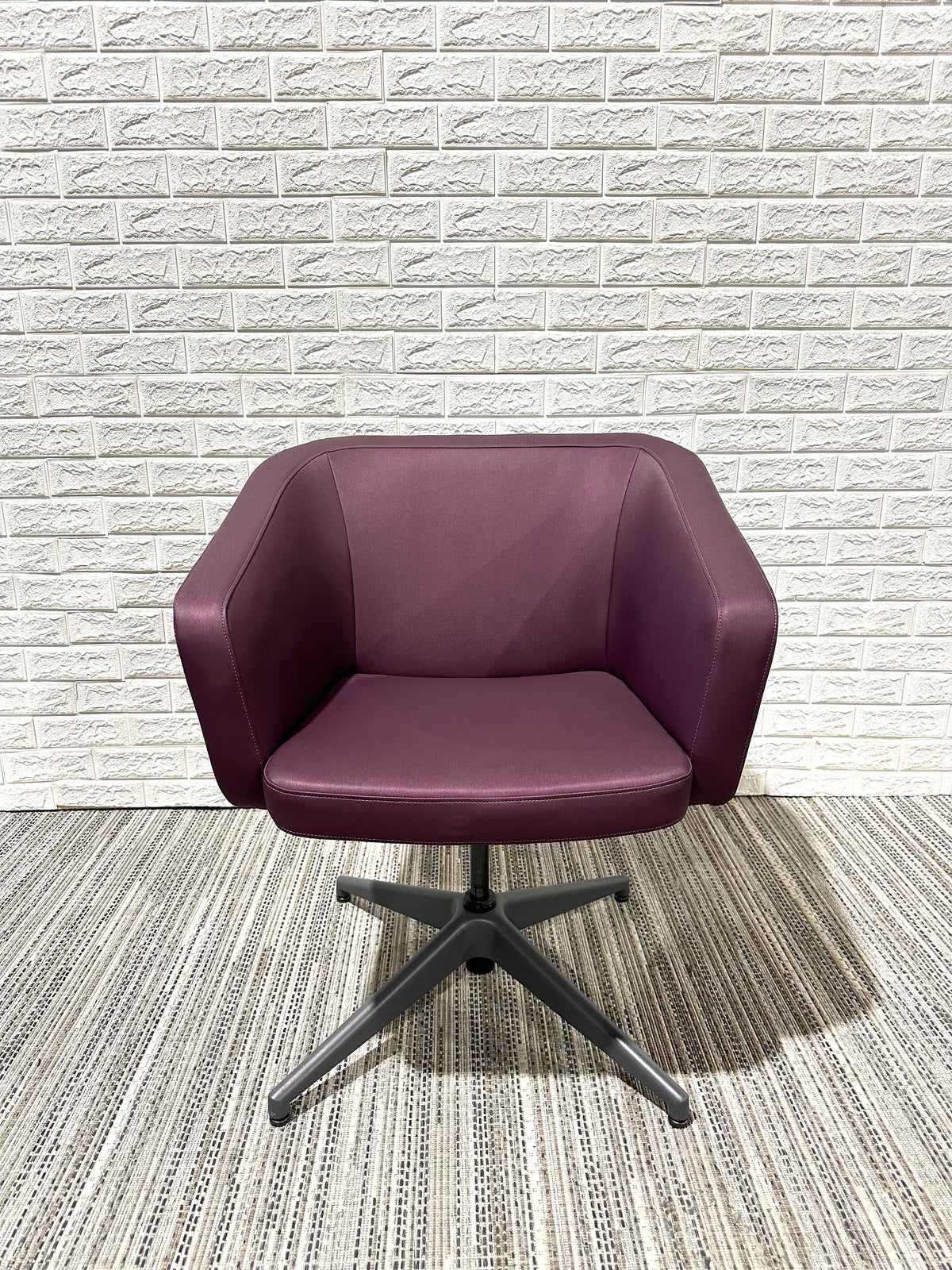Pre-Owned HON Flock Purple Side Chair - Duckys Office Furniture