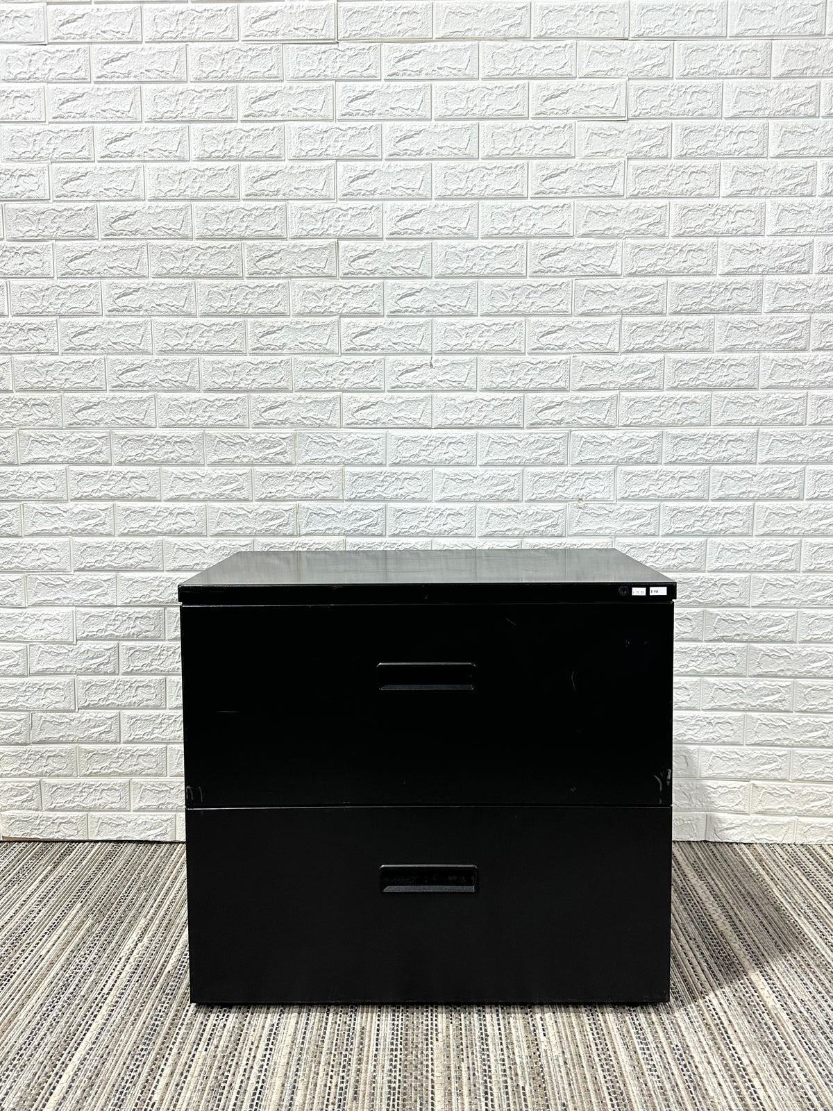 Pre-Owned Black Two-Drawer Lateral File - Duckys Office Furniture