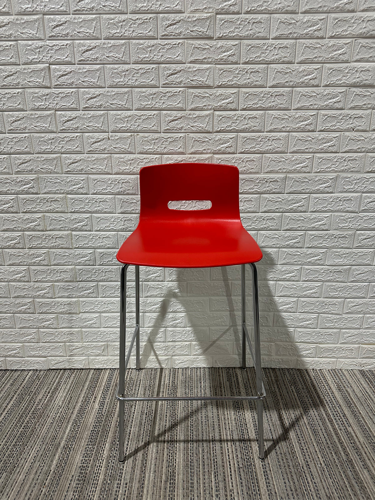 Pre-Owned Red Counter Stool