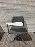 Pre-Owned Grey Chair with Tray - Duckys Office Furniture