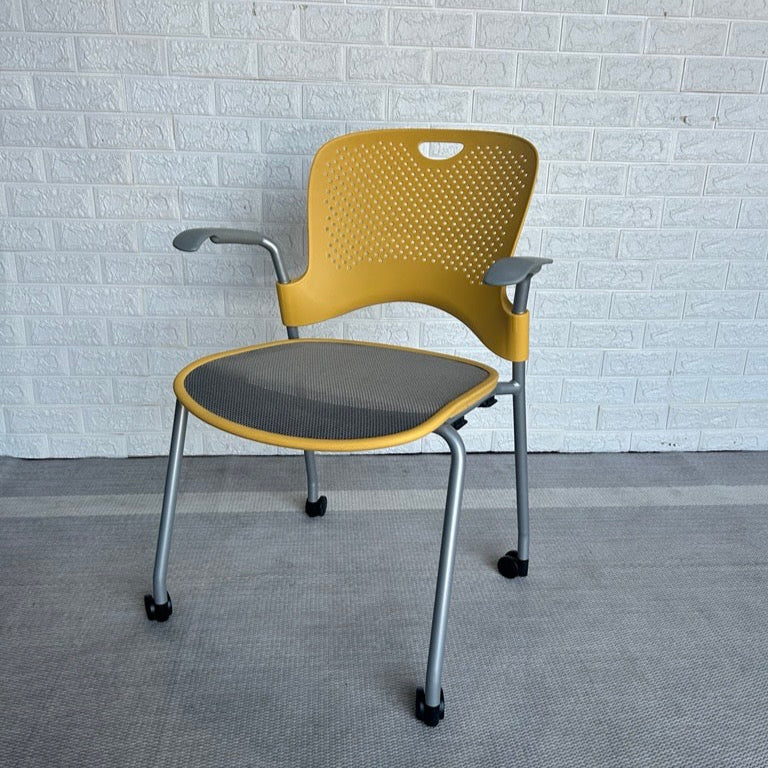 Pre-Owned Herman Miller Capers - Yellow Mesh Seat - Duckys Office Furniture