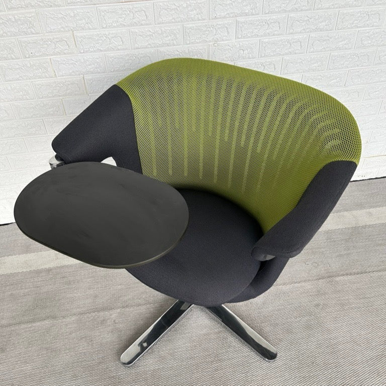 Pre-Owned Steelcase Green/Grey Chair with Table - Duckys Office Furniture