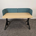 Pre-Owned Steelcase Flex Height Adjustable table w/ screens - Duckys Office Furniture