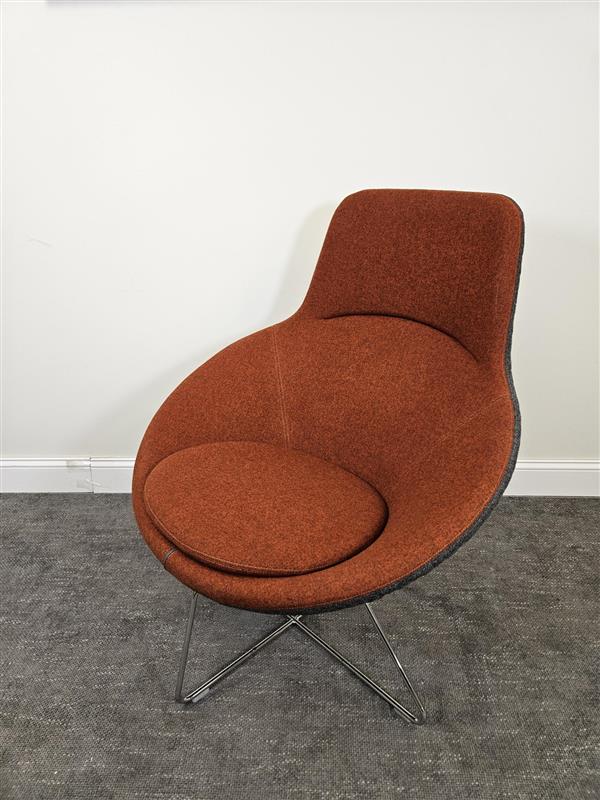 Pre-Owned Keilhauer Red/Grey Soft Seating