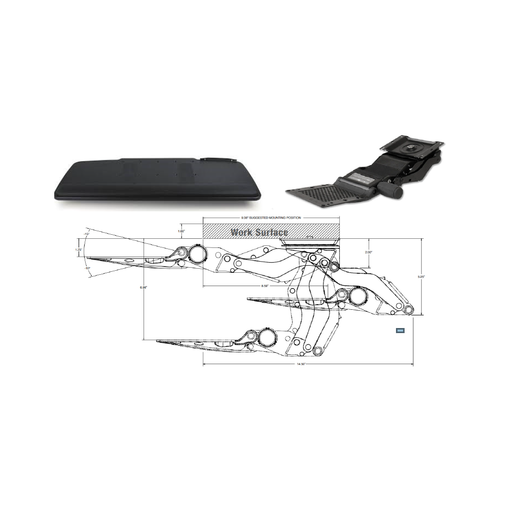 Element - Adjustable Keyboard Tray - Duckys Office Furniture
