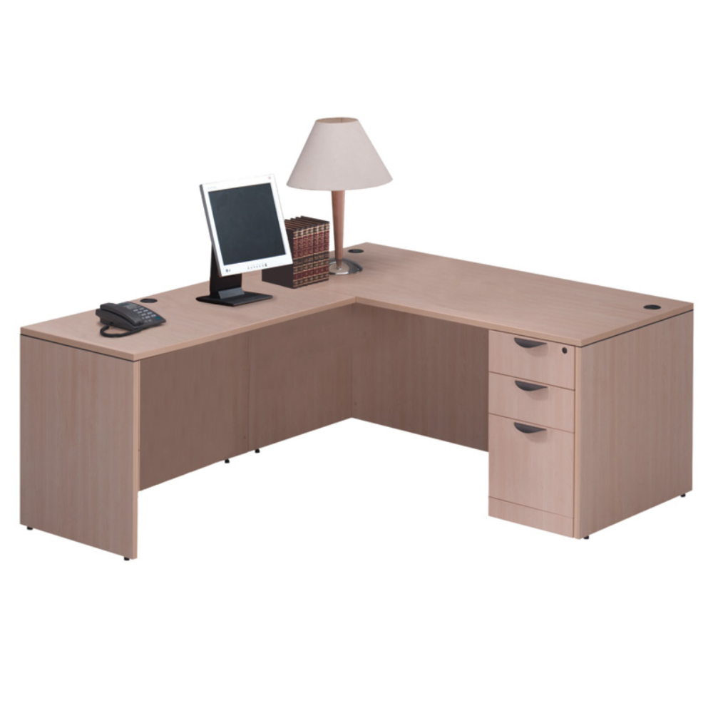 Performance - 72&quot; x 78&quot; Performance Classic Laminate L Desk with Pedestal - Duckys Office Furniture