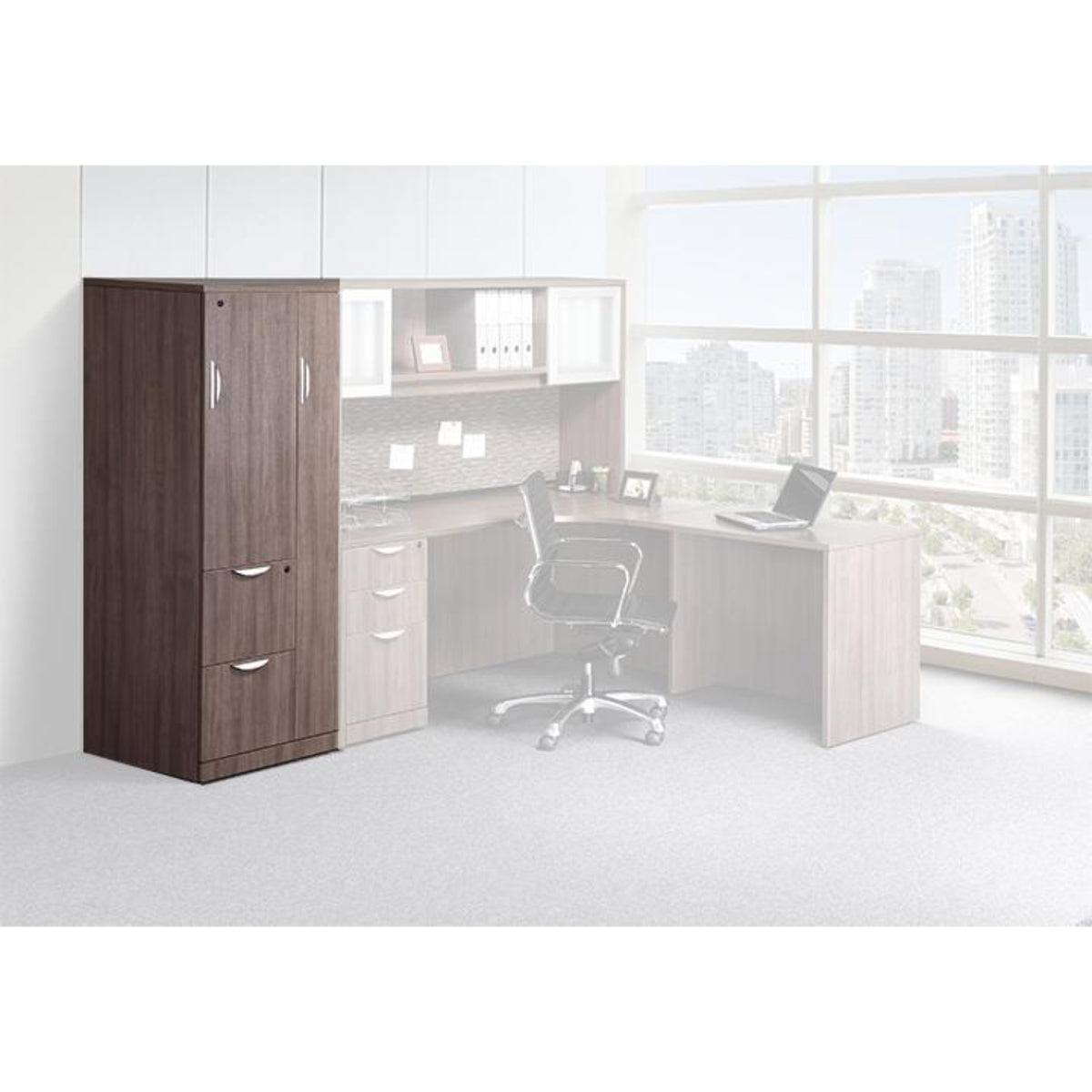 Performance - Combination Laminate Tower with Wardrobe - Duckys Office Furniture