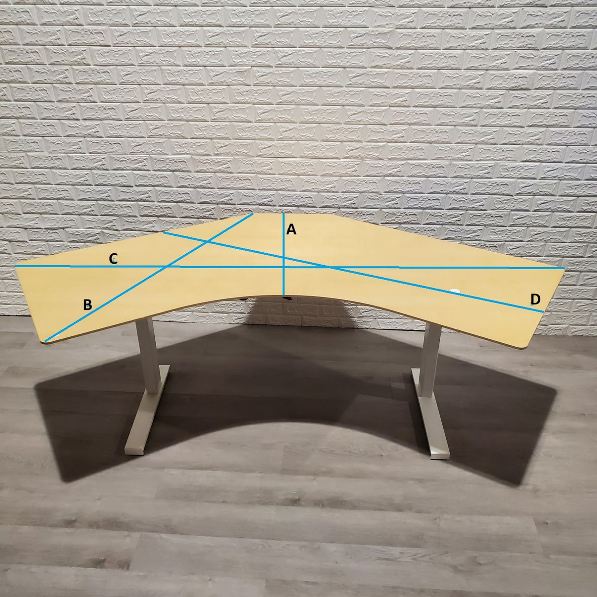 Pre-Owned Watson Electric Height Adjustable Desk [ Boomerang ] - Duckys Office Furniture